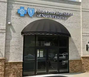 Front exterior of Blue Cross NC store in Greensboro